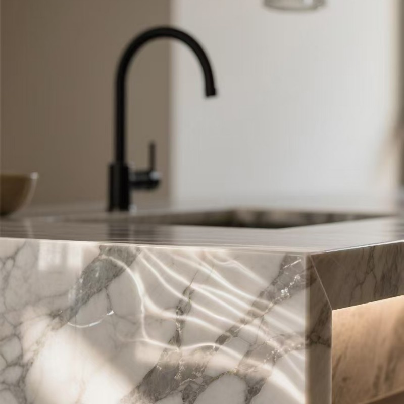 Modern Style Kitchen Island Marble Bar Tops Manufacturers-02
